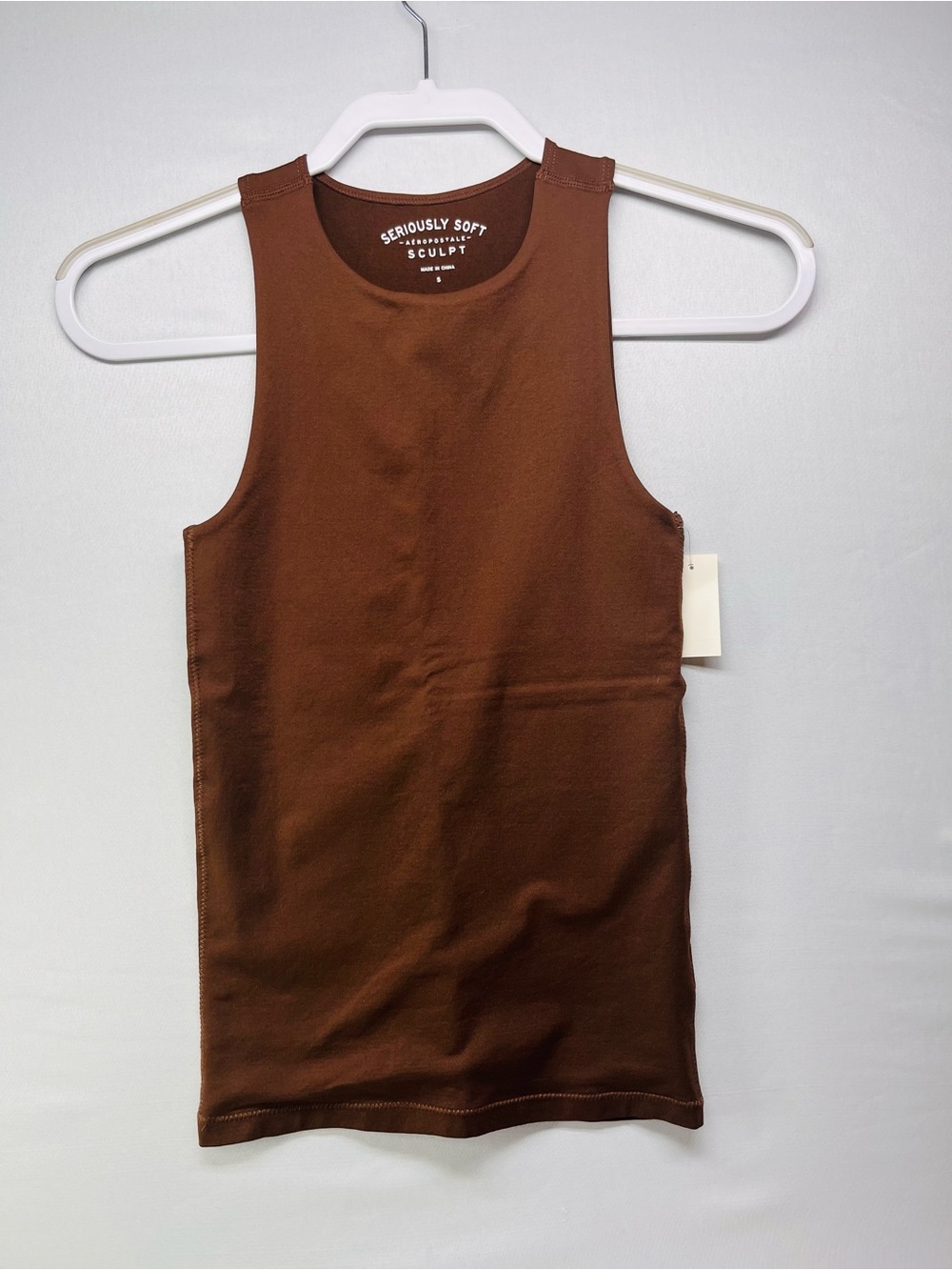 Aeropostale Women's Brown Seriously Soft Tank Top